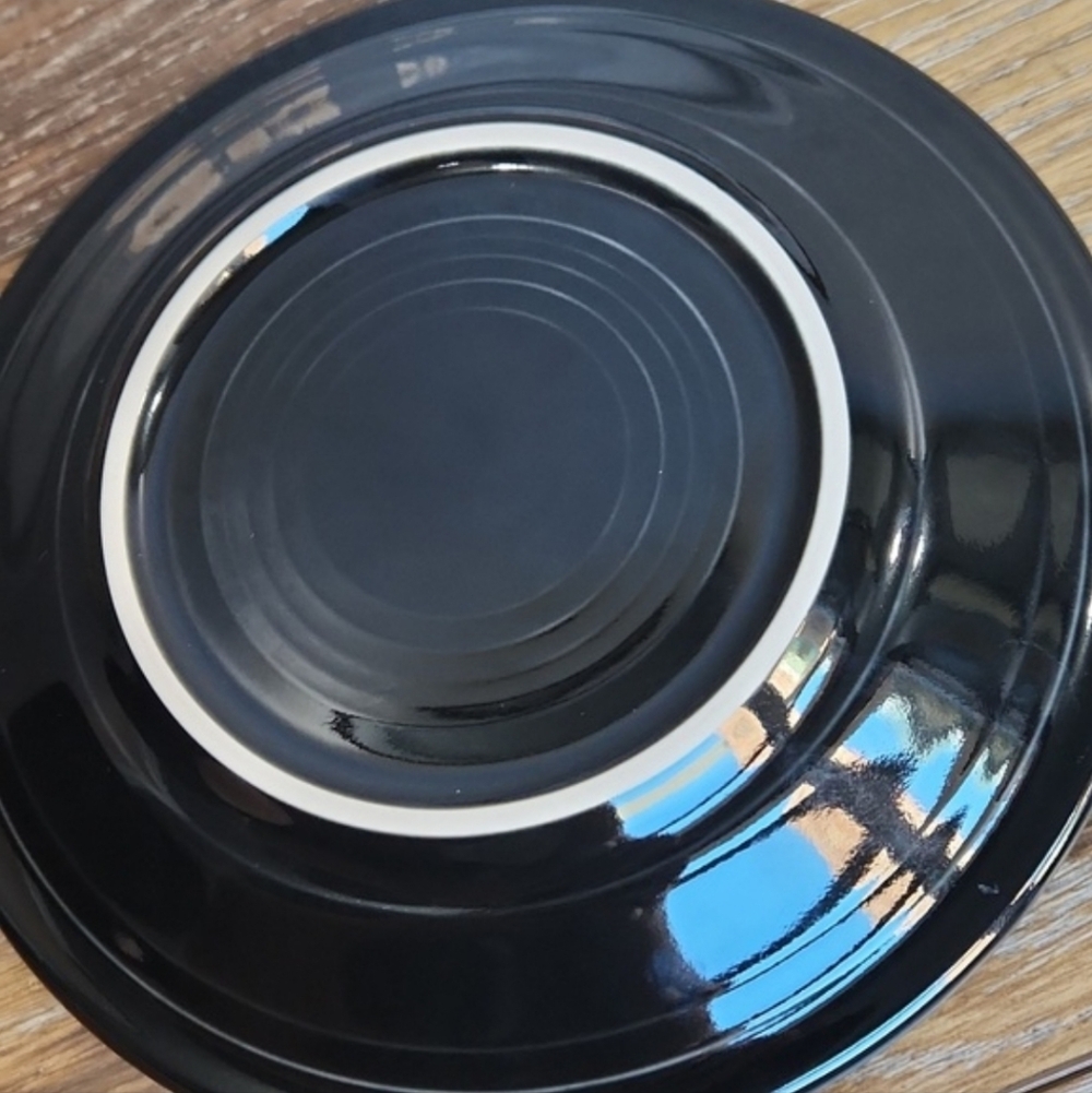 NWOT RETIRED Fiesta Black Salad Plate 7.25 in Fiestaware - Picture 9 of 10